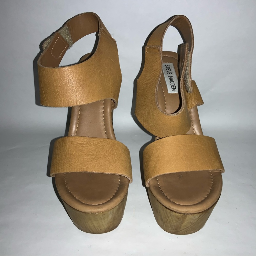 Steve Madden Tan Platform Leather